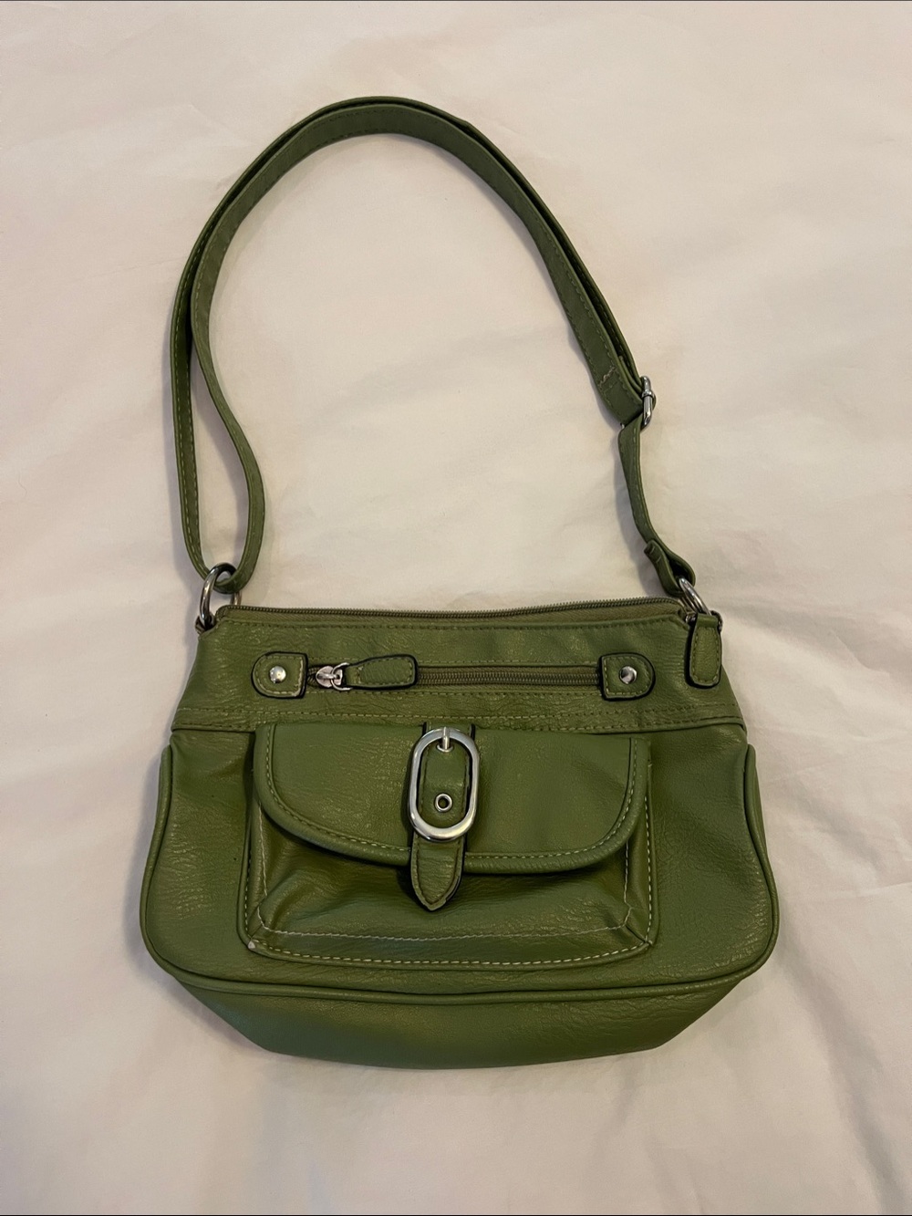 Green Leather Shoulder Bag
